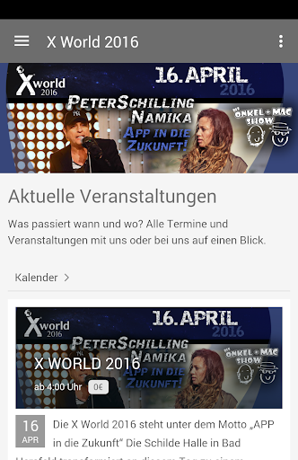 X WORLD screenshot 1