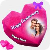 Name Photo On Anniversary Cake on 9Apps