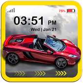 Car Lock Screen- Racing Car HD