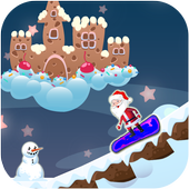 Snowboard Santa Party icon