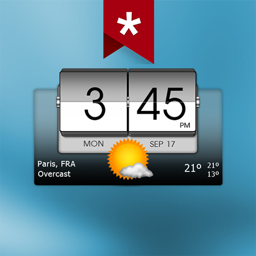 3D Flip Clock &amp; Weather (Ad-free) icon