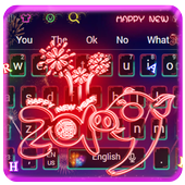 Happy New Year 2019 Keyboard أيقونة