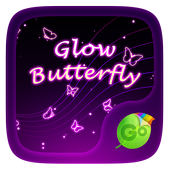 Glow Butterfly Keyboard Theme icon
