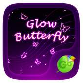 Glow Butterfly Keyboard Theme on 9Apps