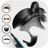 Man HairStyle Photo Editor أيقونة