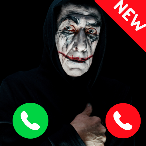 Video call from scary clown - creepy vid prank icon
