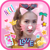 Photo Sticker Camera App icon