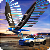US Police Car Transform Eagle Robot Cop Simulator icon