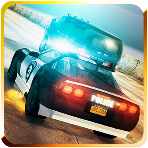 Police Car Driving In City icon