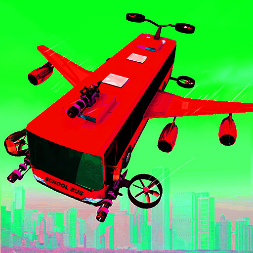 Flying School Bus🚌Transport Simulator 3d Bus Game icon