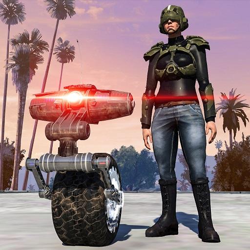 Police  Ropehero Futuristic Robot Bike icon