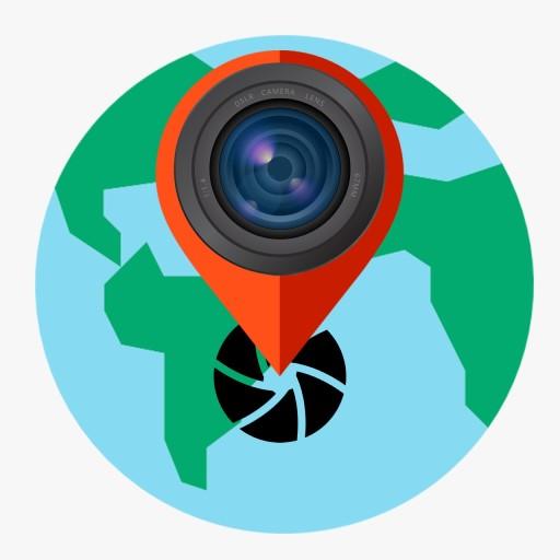 Location on Photo -Geotagging icon