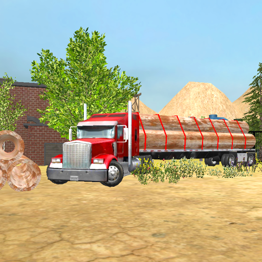 Steel Transport Truck 3D icon
