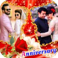 Marriage Anniversary Dual Photo Frame