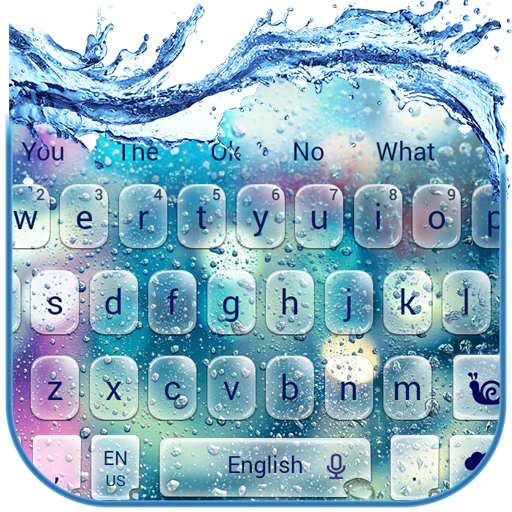 Rain Drop Glass Water Keyboard Theme icon