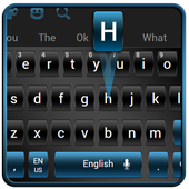 ikon Keyboard Biru Hitam