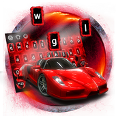 Red Speed Car Keyboard Theme icon