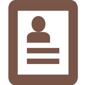 Company Profile Brown icon