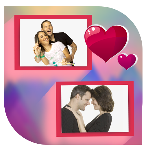 Couple Square Photo Frames أيقونة