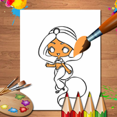 Princess Coloring Games: Drawing For Kids 🎨 icon