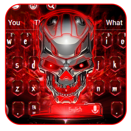 ikon Neon Technology Skull Keyboard