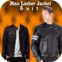 Man Leather jacket Photo Suit : Cut Paste Editor on 9Apps
