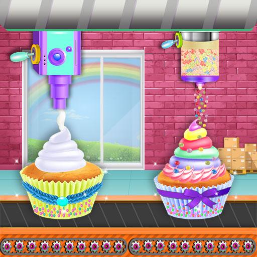 Rainbow Cupcake Factory: Bakery Food Maker Shop icon