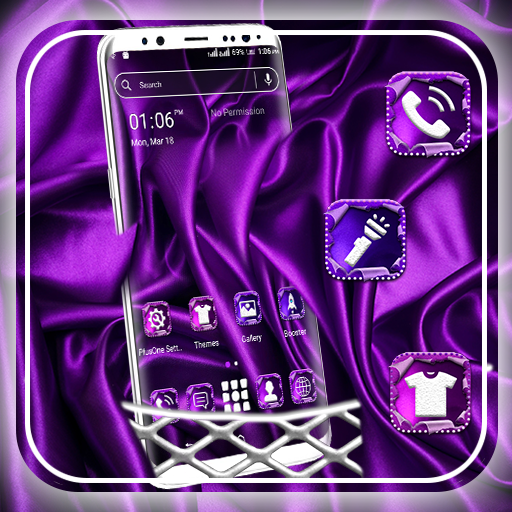 Purple Silk Launcher Theme icon