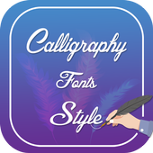 Calligraphy Fonts free Style icon