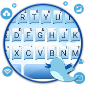 Blue Sms Message Keyboard Theme icon