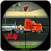Real sniper traffic shooter 3D icon