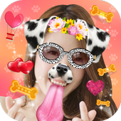 Selfie Camera Funny Dog Face icon