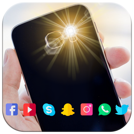Flash Alerts on Call and all Notifications icon