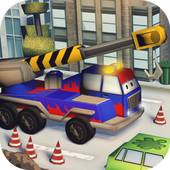 Little Crane Truck in Action icon