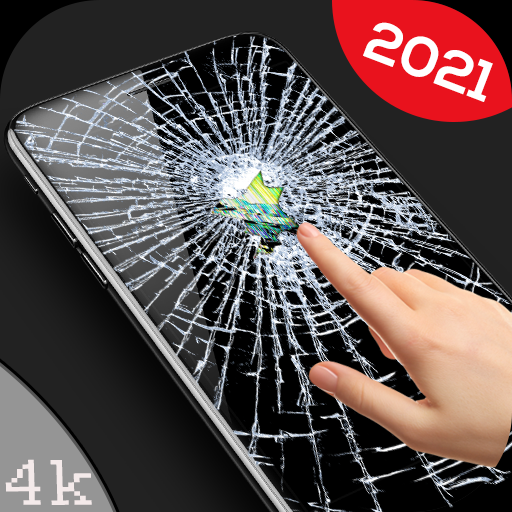 Broken Screen Glass Wallpaper 4K icon