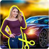 Photo cut and paste with car backgrounds on 9Apps