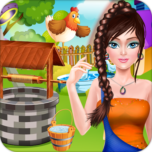 sevimli kız çiftçilik günü icon