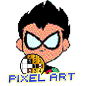 Colour By Number - Teen Titans Pixel Art icon
