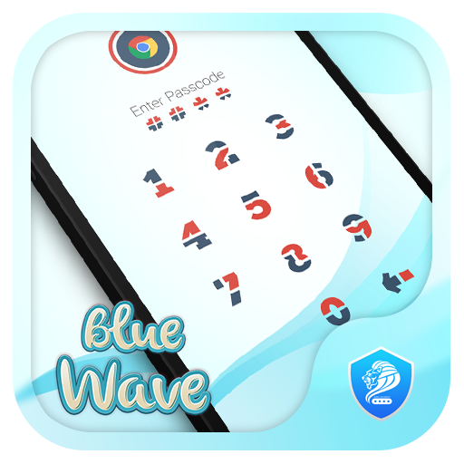 AppLock Blue Wave Theme icon