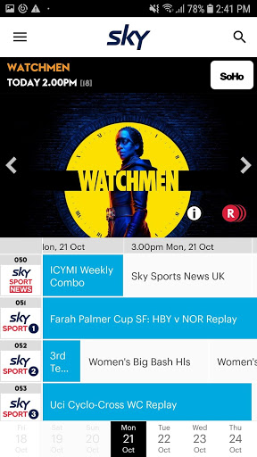 SKY TV GUIDE screenshot 1