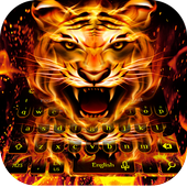 Frie Flaming Tiger Keyboard icon