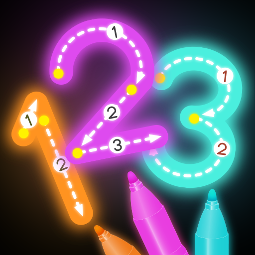 Learn numbers -  Kids drawing icon