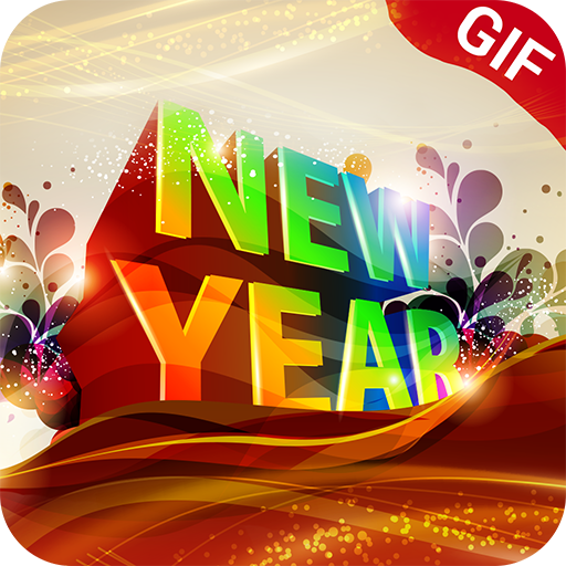 Happy New Year GIF icon