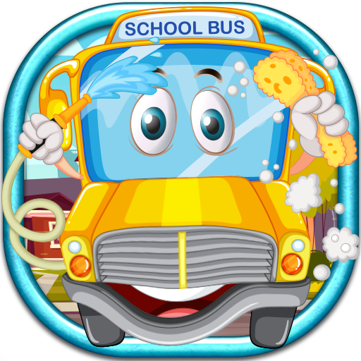 School Bus Car Wash. icon