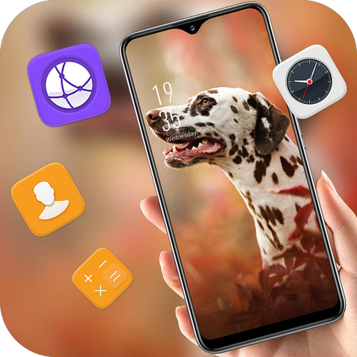 Dalmatian dog theme for Mi play animals launcher icon