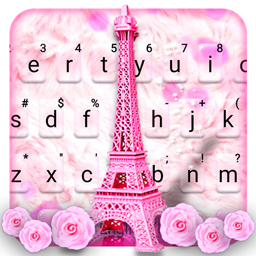 Pink Paris Tower कीबोर्ड थीम आइकन