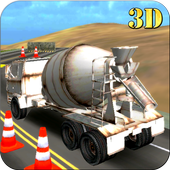 Construction Truck 3D icon