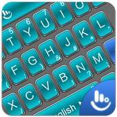 3D Blue Cool Tech Keyboard Theme on 9Apps
