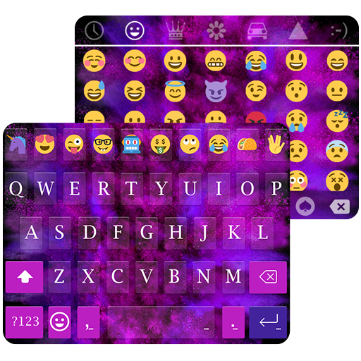 Grand Purple Emoji Keyboard Theme icon