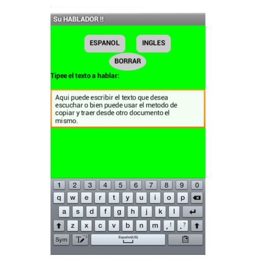 Su Hablador de texto a sonido. icon